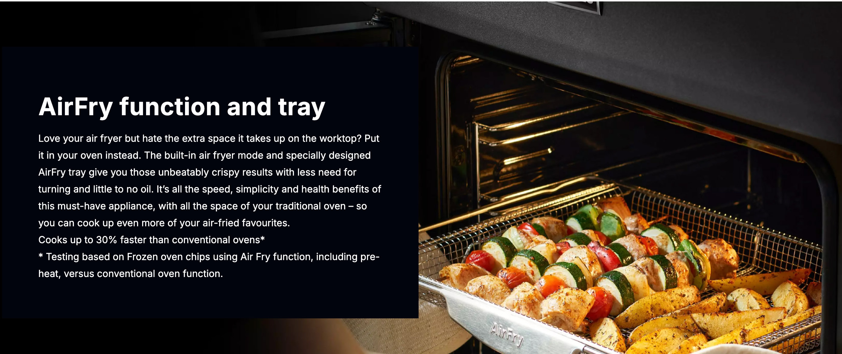 AirFry feature content from the Stoves Deluxe website