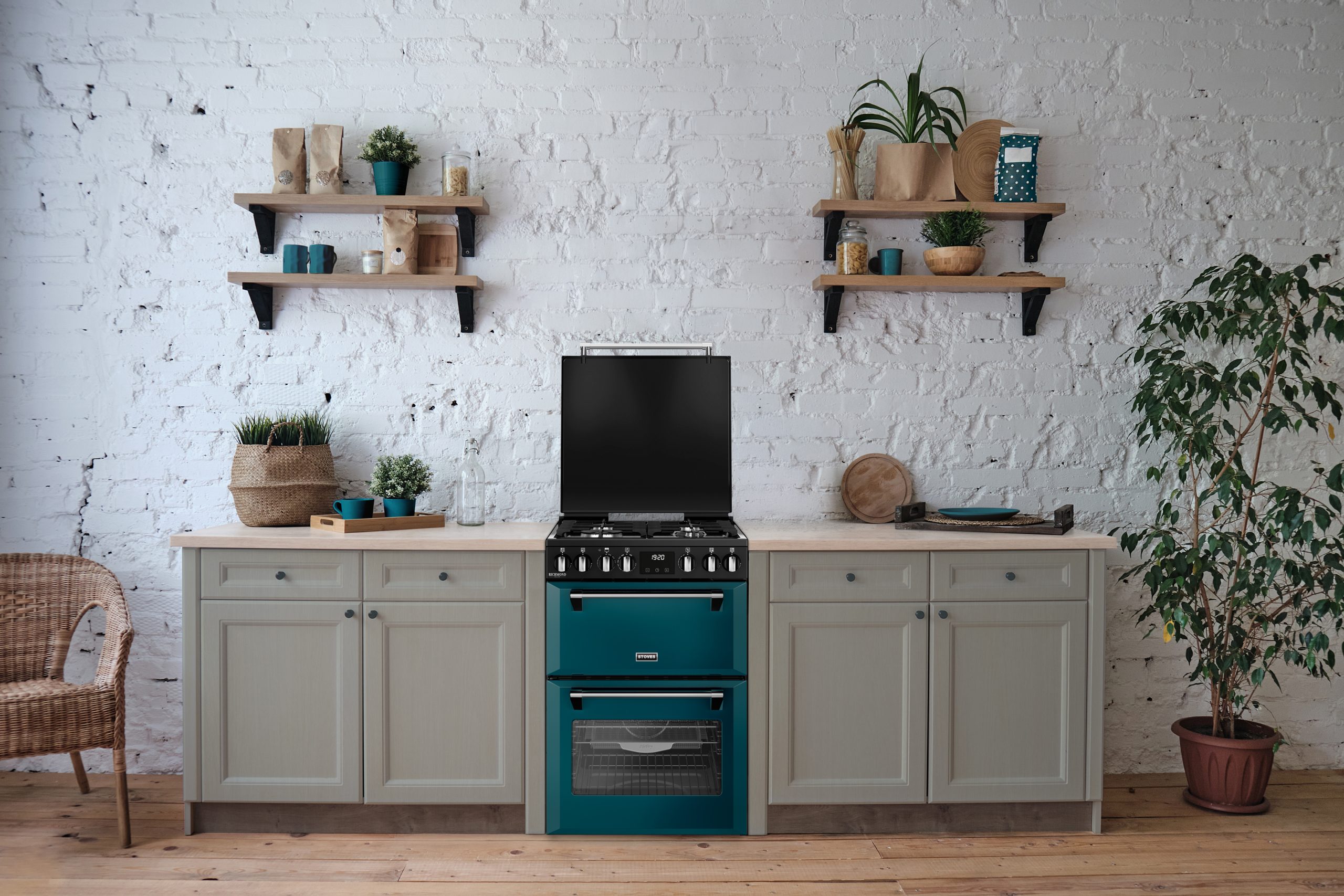 Stoves Deep Marine 60cm Colour Boutique cooker roomset